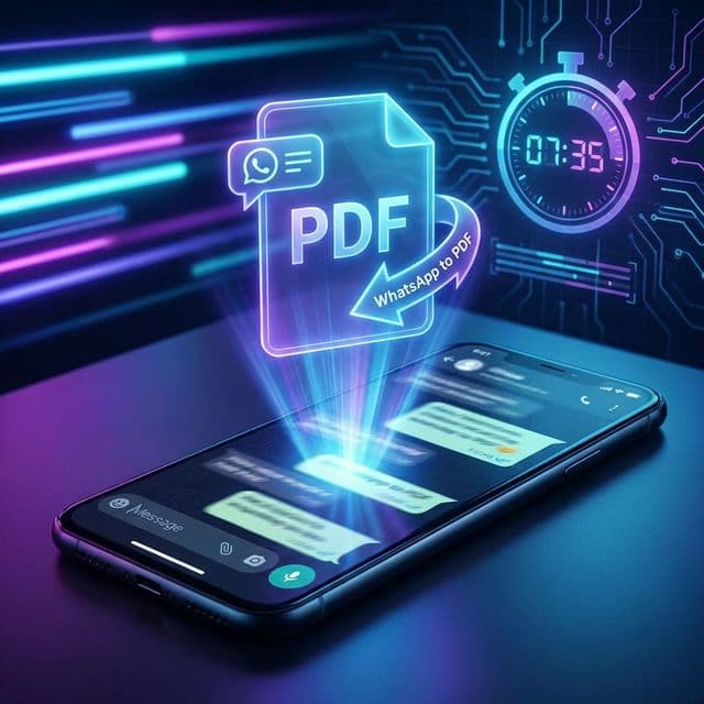 WhatsApp to PDF: Chats in wenigen Minuten umwandeln (Anleitung 2026)