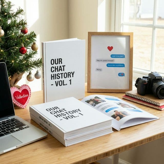 10 Geschenkideen mit WhatsApp Chats: Von PDF bis Fotobuch (Love & Christmas)